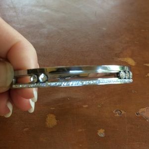 Silver rhinestone bracelet